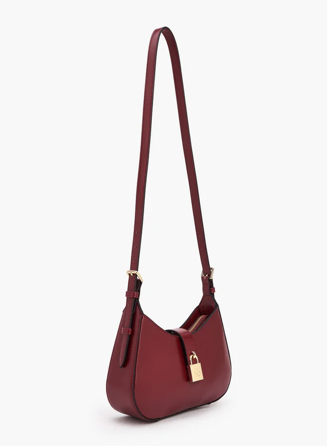 Celeste Solid Shoulder Bag With Adjustable Handle